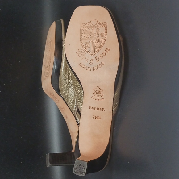 Brighton Sandals Slides Taupe/Light Beige  Size 7.5 Medium  Parker - Picture 5 of 8